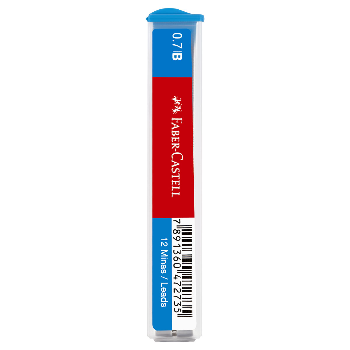 Грифели для механических карандашей Faber-Castell "Polymer", 12шт., 0,7мм, B (521701)