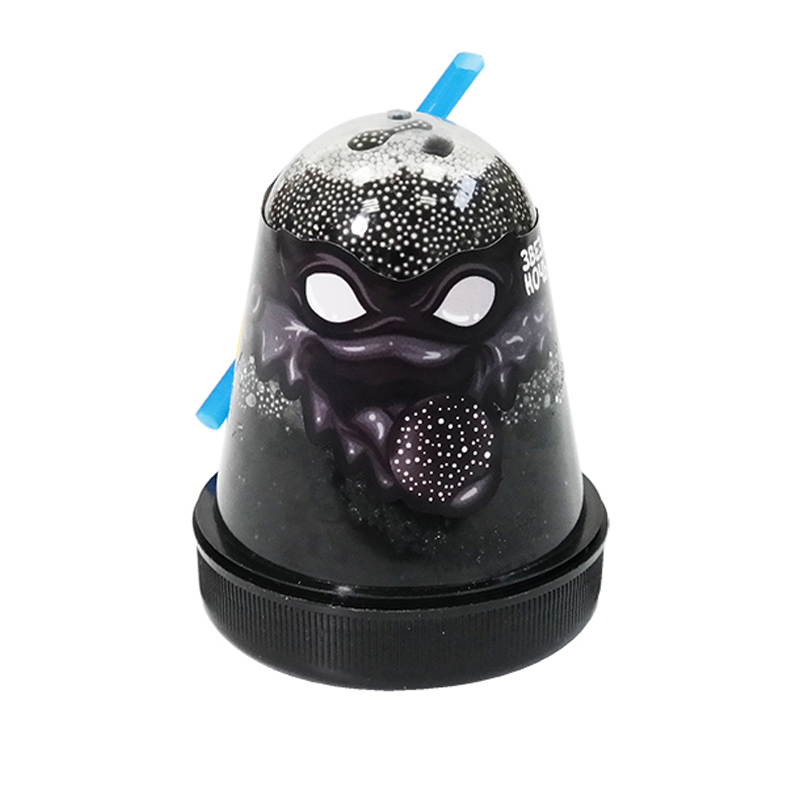 Слайм Slime "Ninja. Звездная ночь", с пенопластовыми шариками, черный, 130г S130-5