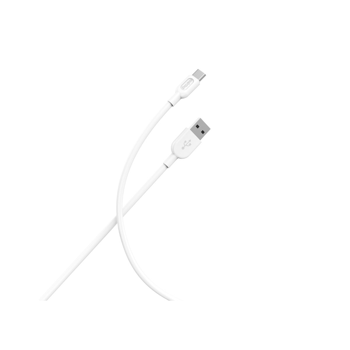 Кабель Smartbuy S01, USB - Type-C, 2,4A output, 1м, белый iK-3112-S01w