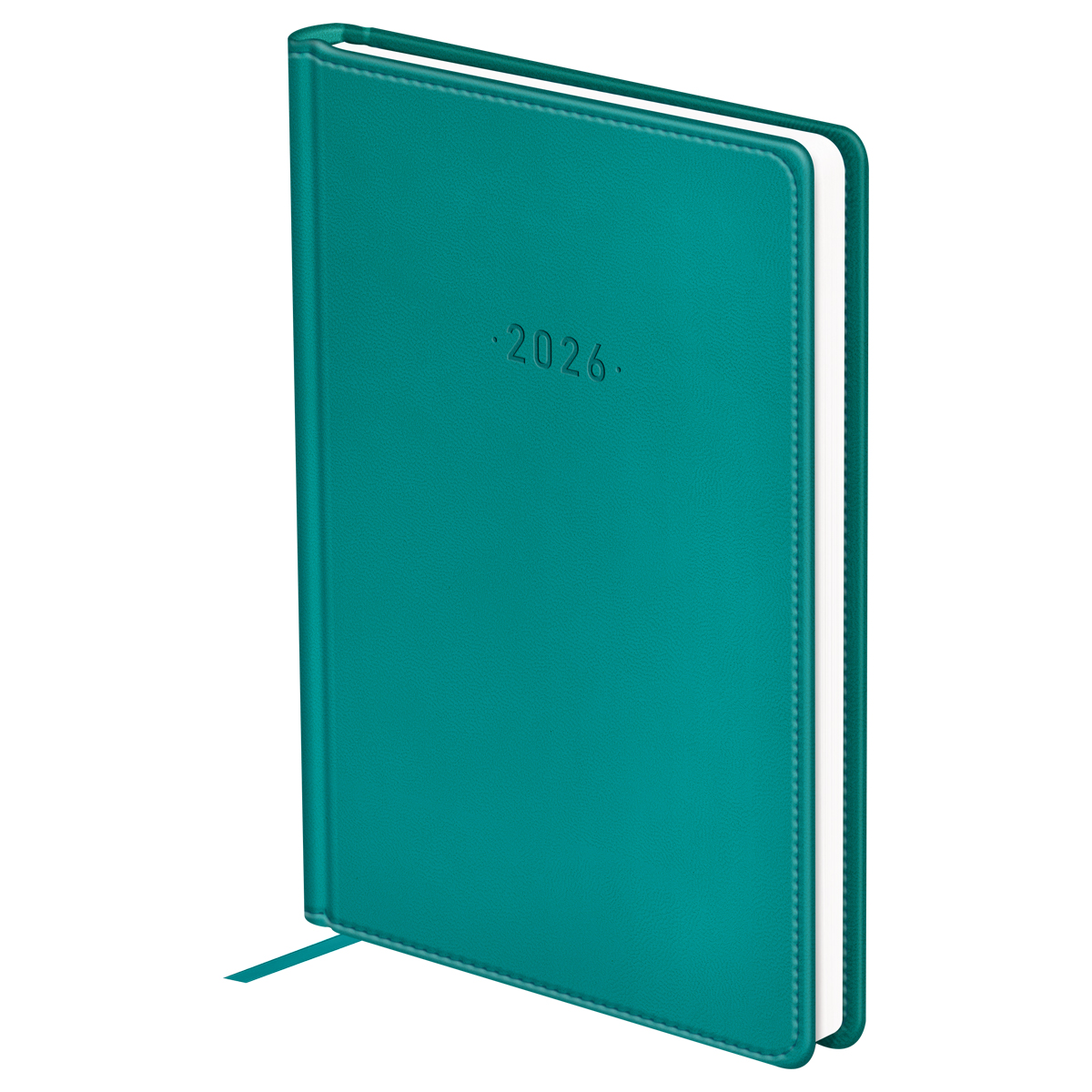 Ежедневник датированный 2026г., А6, 176л., твердый переплет, кожзам, BG "Winner. Dark teal", темно-бирюзовый DdА6_09353