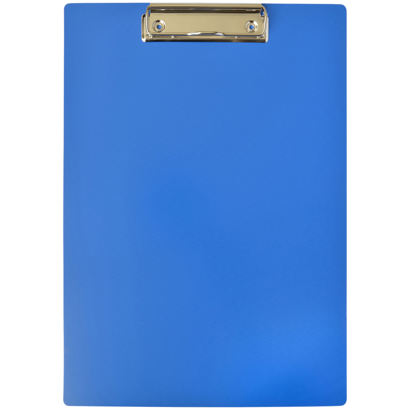 Планшет с зажимом OfficeSpace А4, пластик, синий 245656
