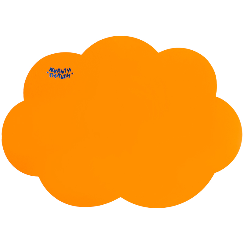 Доска для лепки Мульти-Пульти "Облачко", фигурная, А5+, 800мкм, пластик, оранжевый ДЛ_40435
