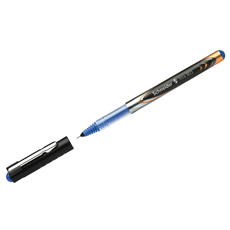 Ручка-роллер Schneider "Xtra 803" синяя, 0,5мм, игольчатый пишущий узел, одноразовая (180303)