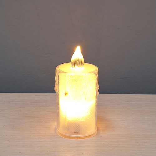 Свеча декоративная 8 см свет., белая SK-LY04