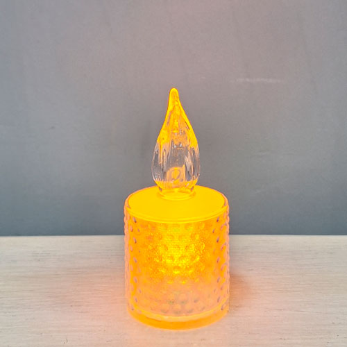 Свеча декоративная 9,5 см свет., перламутр в асс-те PZ-13