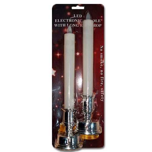 Набор свечей 2шт свет. 26,5см 25PZ-17