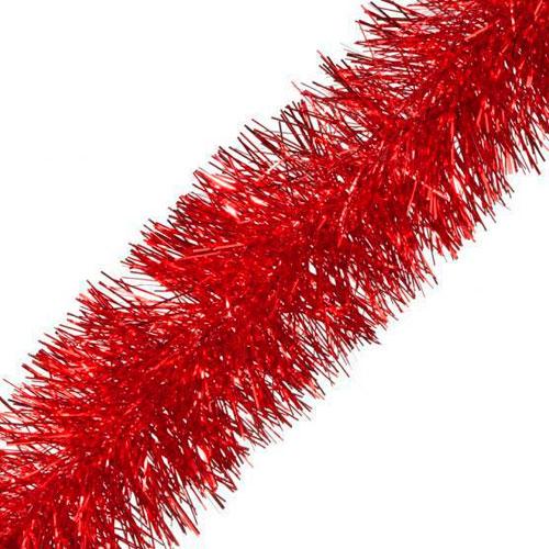 Мишура 2м d-10см красная