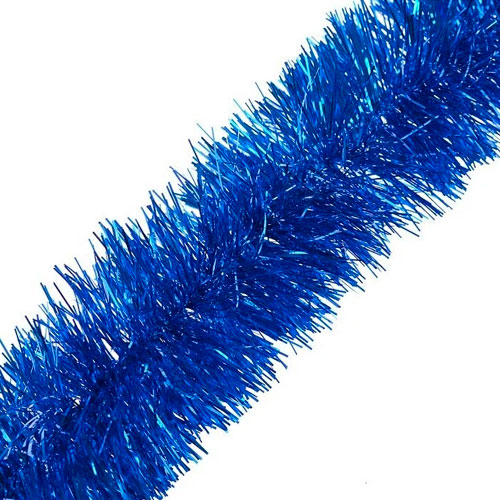 Мишура 2м d-10см синяя