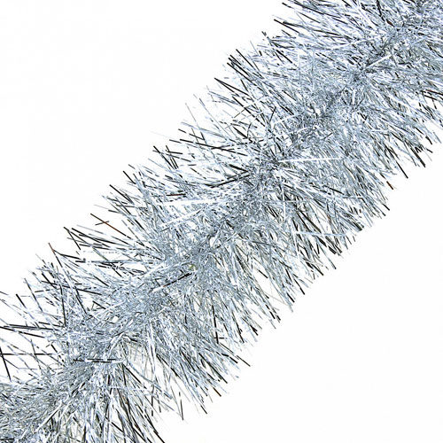 Мишура 2м d-10см серебро