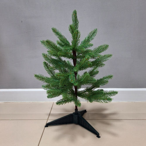 Елка искусственная 45см таежная, зеленая пласт.иголки