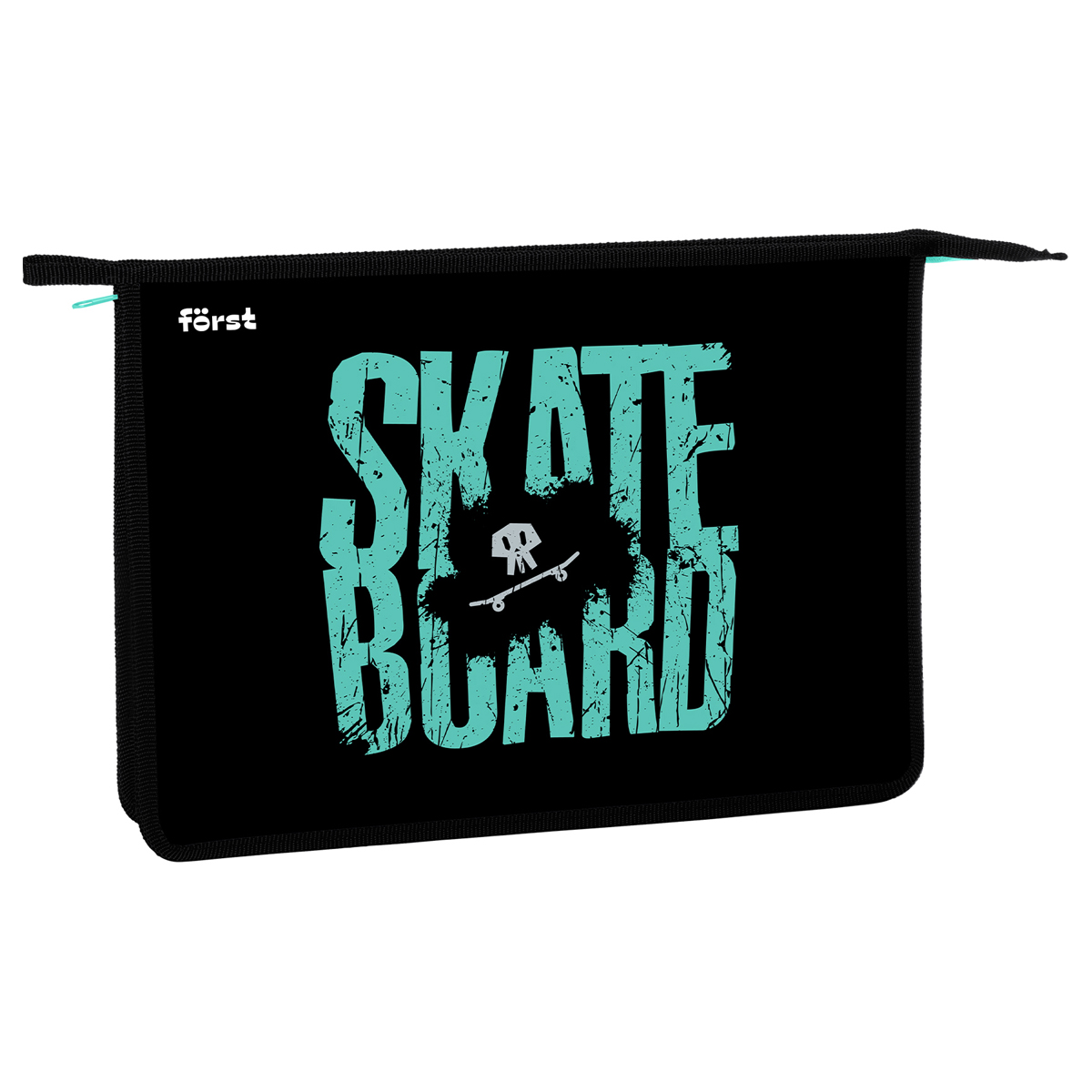 Папка для тетрадей 1 отделение, А4 Först "Skateboard", 340*245*40мм, пластик, на молнии FT-PP-A40412