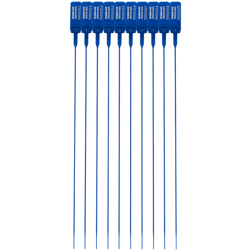 Пломба пластиковая сигнальная Альфа-МД 350мм, синяя 80010