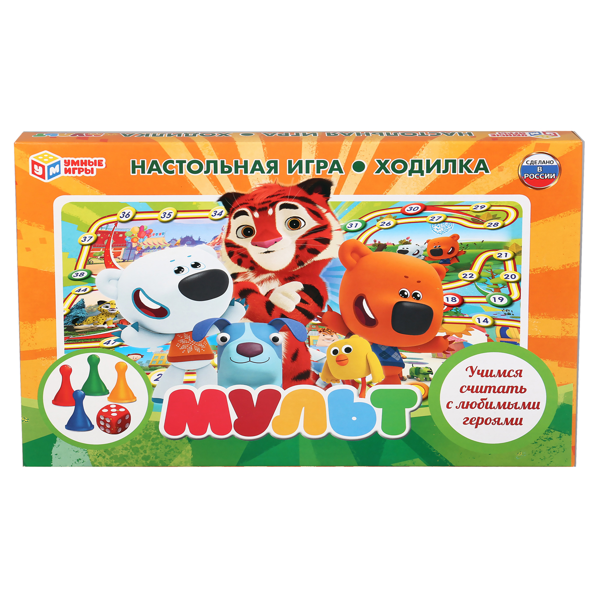 Игра настольная Умные игры "Ходилка. Мульт", картонная коробка 4690590176306