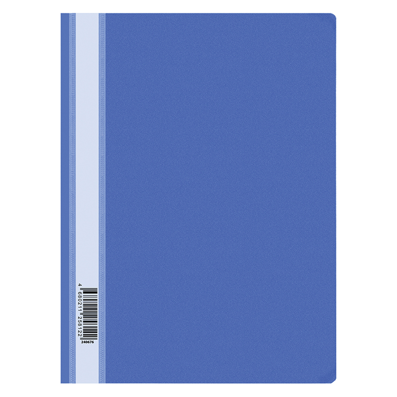 Папка-скоросшиватель пластик. OfficeSpace, А4, 120мкм, синяя с прозр. верхом Fms16-5_11689/ 240676