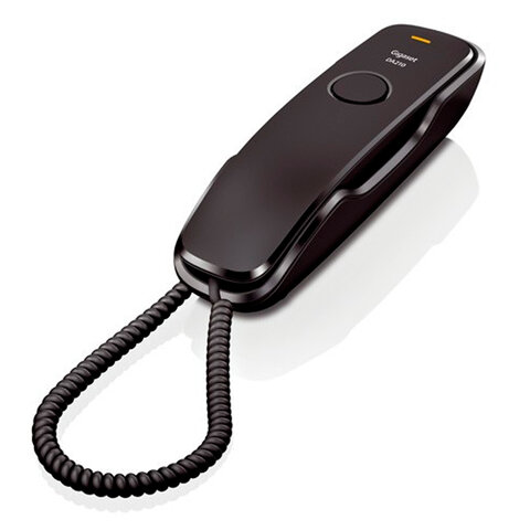 Телефон проводной Gigaset DA210, черный, S30054S6527S301 S30054S6527S301