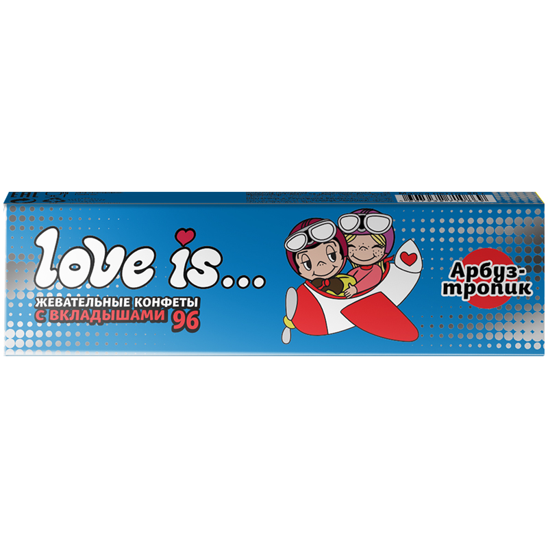 Жевательная конфета Love is…, арбуз-тропик, 25г 70291