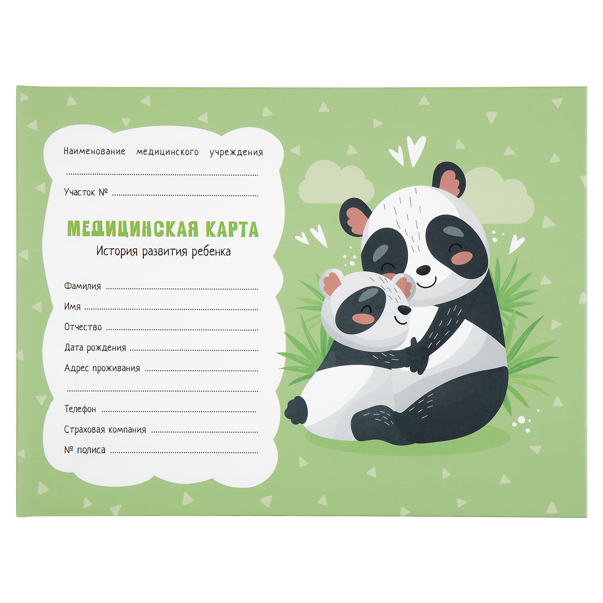 Медицинская карта "История развития ребенка" OfficeSpace, 120л, А5 (210*155мм), форма 112/у, блок офсет, универсальная МК_38213