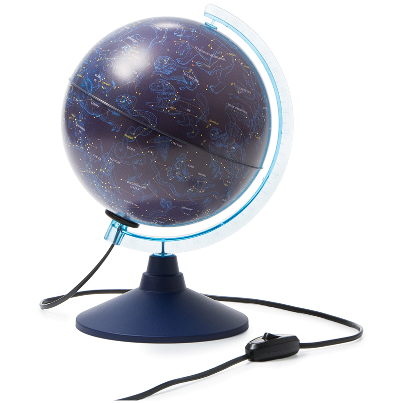 Глобус Звездного неба Globen, 21см, с подсветкой от сети на круглой подставке Ке012100275