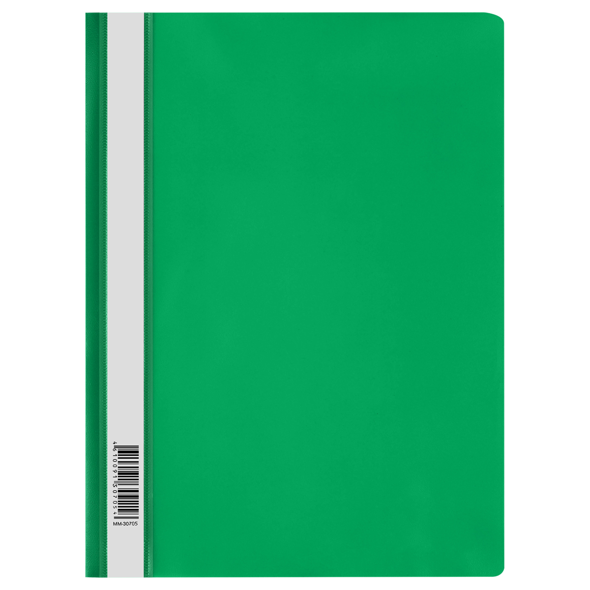 Папка-скоросшиватель пластик. СТАММ А4, 120мкм, зеленая с прозр. верхом ММ-30705