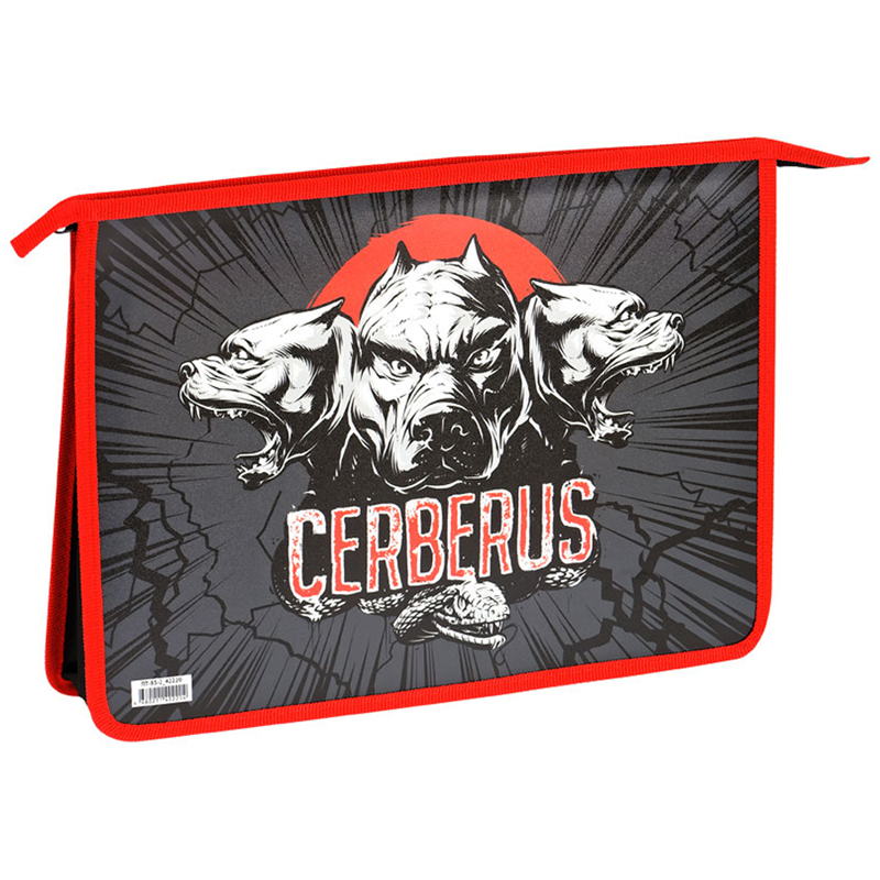 Папка для тетрадей 2 отделения А4 ArtSpace "Cerberus", пластик, на молнии ПТ-83-2_42220