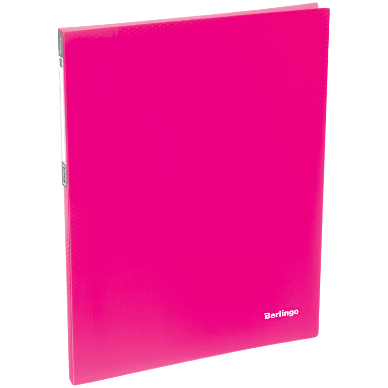 Папка c пружинным скоросшивателем Berlingo "Neon", 17мм, 700мкм, неоновая розовая AHp_00813
