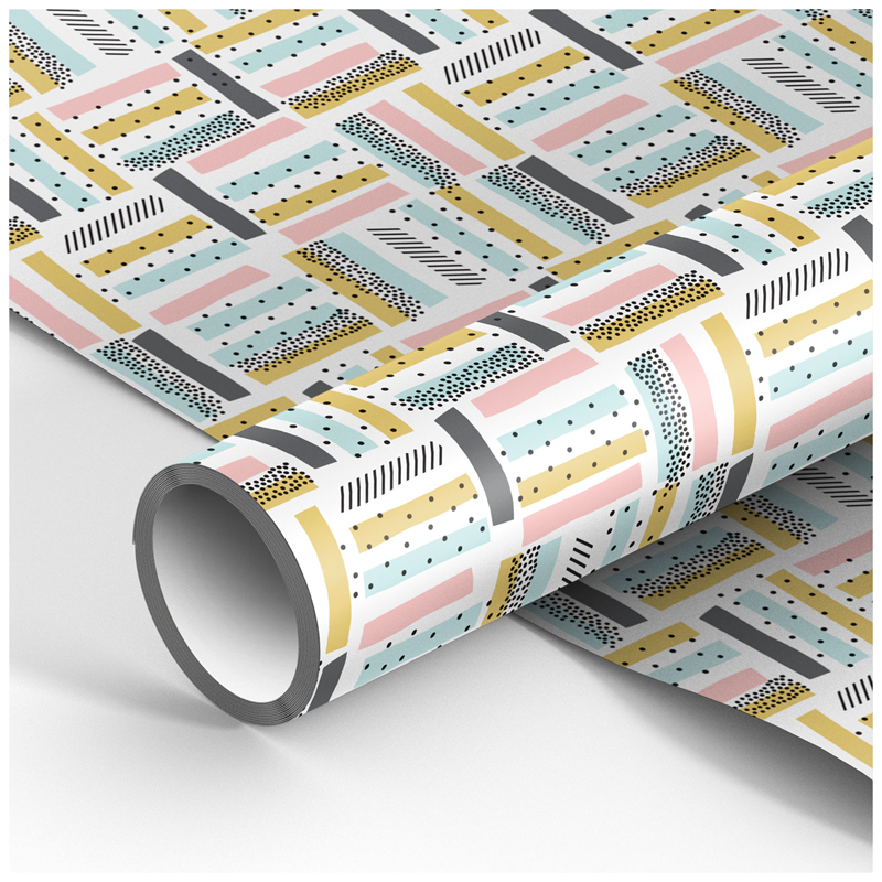 Упаковочная бумага глянц. 70*100см, MESHU "Pattern", 90г/м2 М100_41086