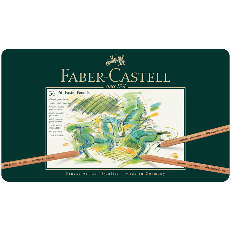 Пастельные карандаши Faber-Castell "Pitt Pastel" 36цв., метал. коробка 112136