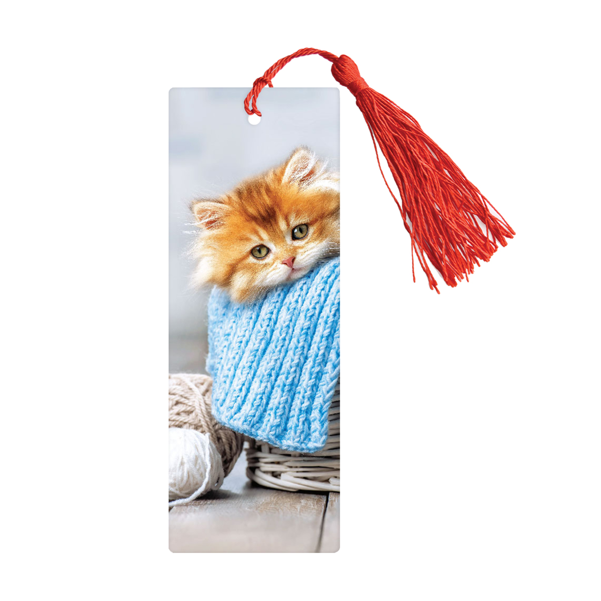 Закладка для книг 3D с линейкой, 150*55мм, ArtSpace "Kitten", декоративный шнурок 3D_45128