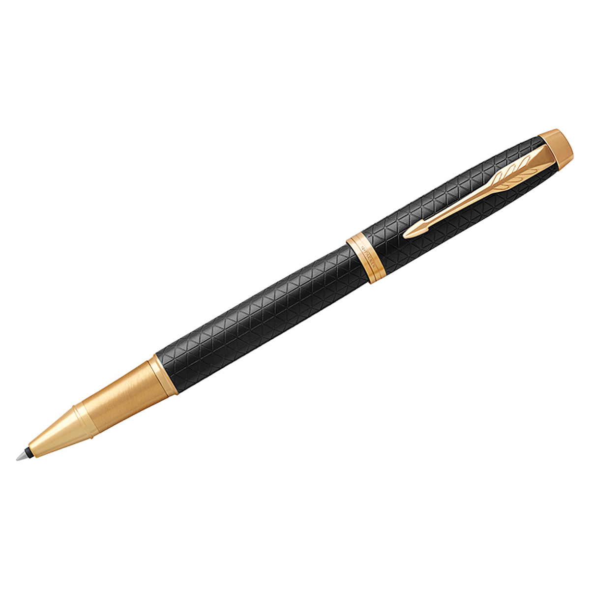 Ручка-роллер Parker "IM Premium Black/Gold GT" черная, 0,8мм, подарочная упаковка 1931660