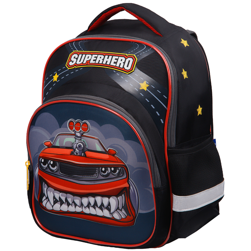 Рюкзак Berlingo Kids "Superhero" 36*27*12см, 1 отделение, 3 кармана, эргономичная спинка, LED кант RU07002