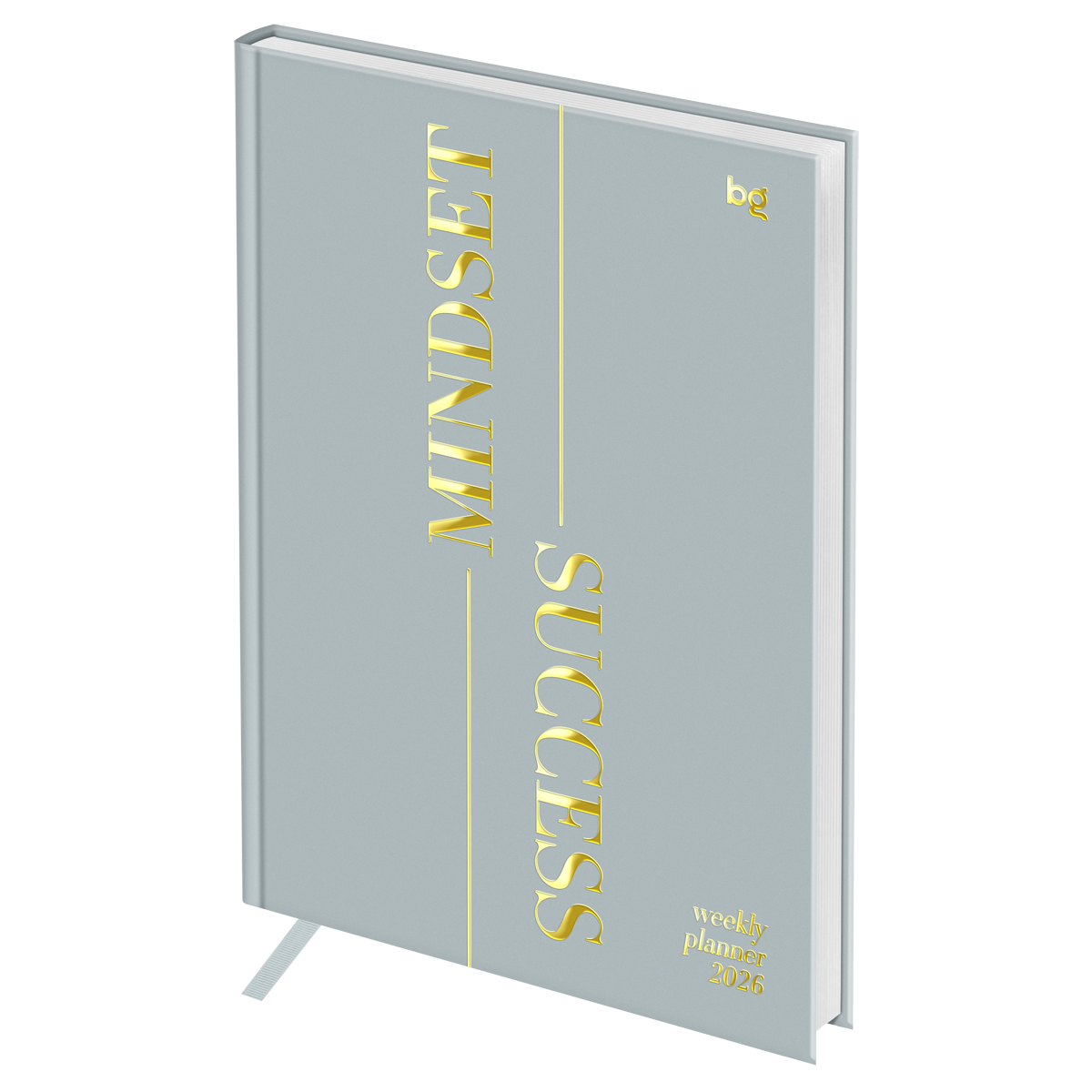 Еженедельник датированный 2026г., А5, 80л., 7БЦ, BG "Mindset. Mineral", отд. фольгой 3D Wd_65987