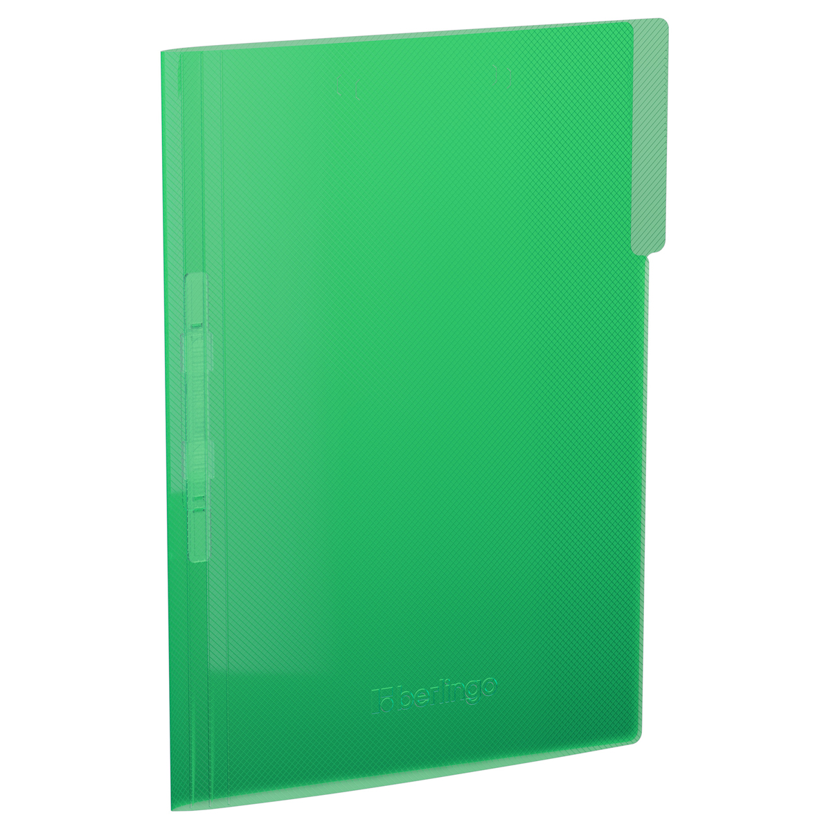 Папка с пластиковым скоросшивателем Berlingo "No Secret", 500мкм, полупрозрачная зеленая FP4_04104