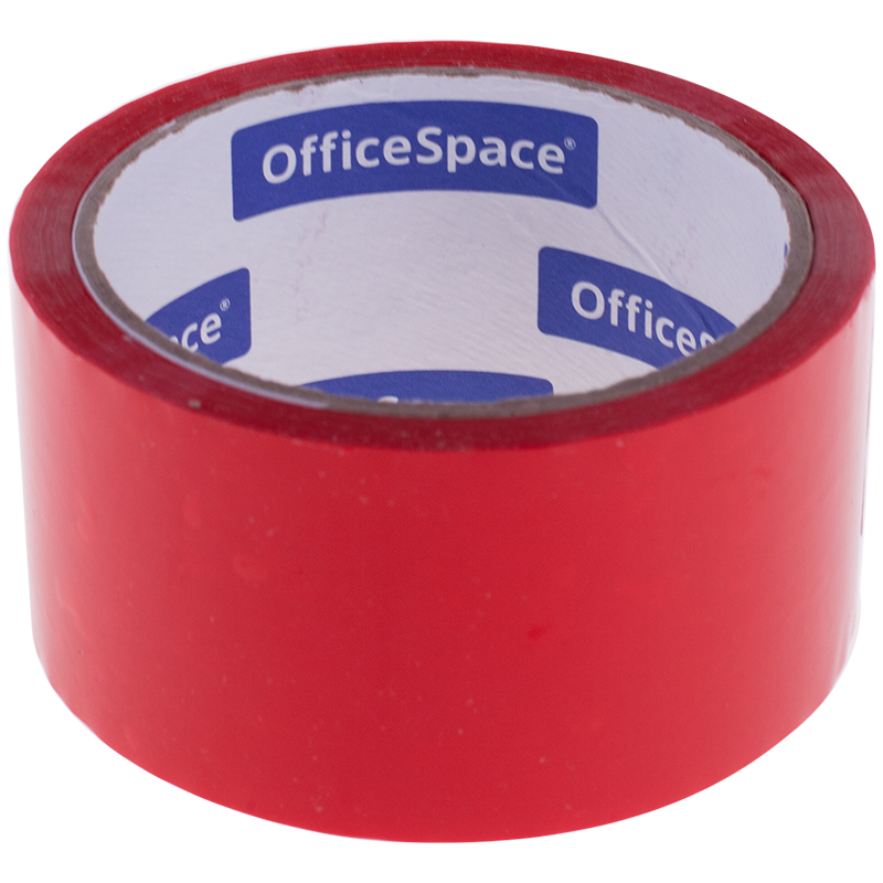 Клейкая лента упаковочная OfficeSpace, 48мм*40м, 45мкм, красная, ШК КЛ_6288