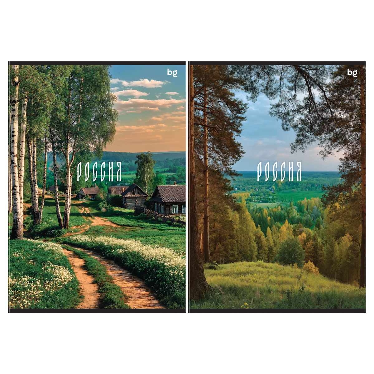 Тетрадь 48л., А4, клетка BG "Родные места" Т4ск48 06283