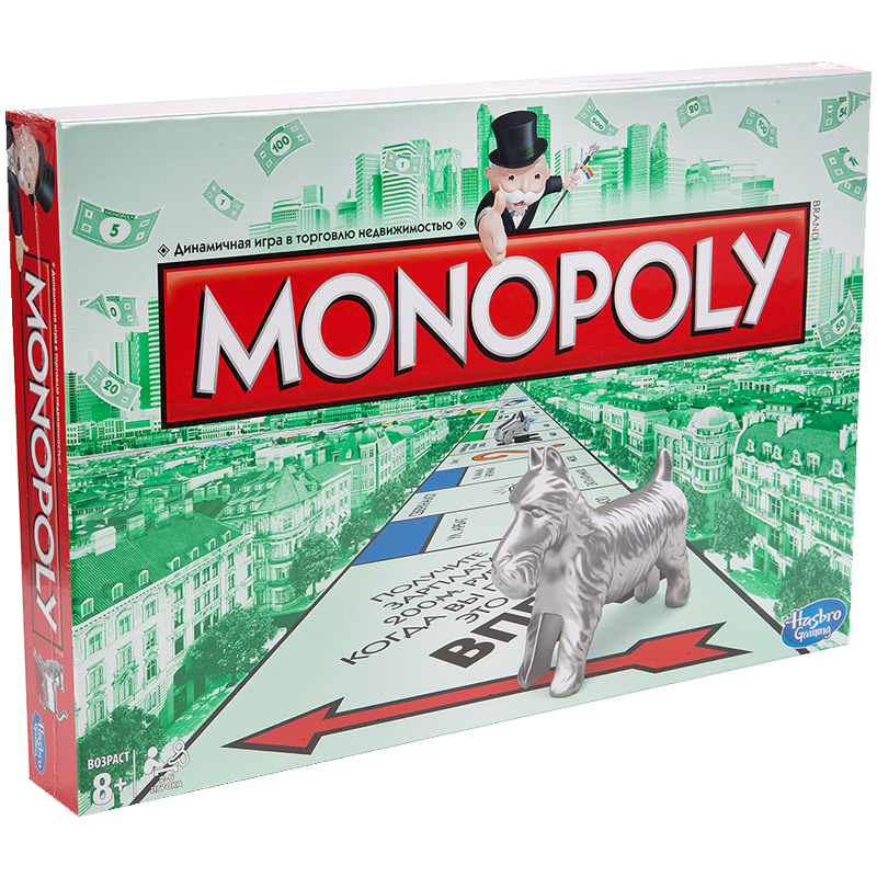 Игра настольная Hasbro "Монополия классическая", картонная коробка С1009