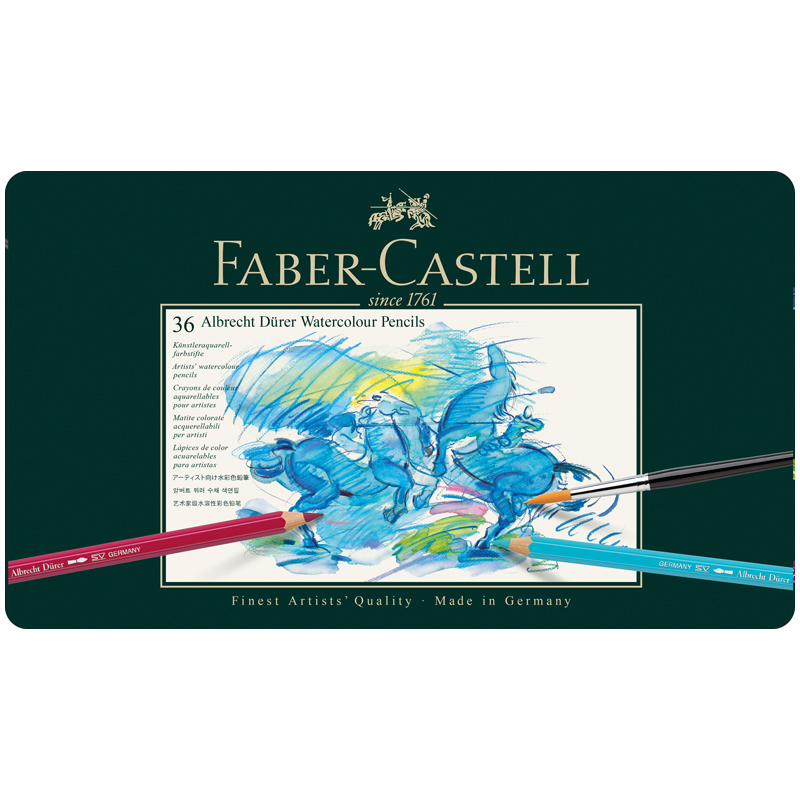 Карандаши акварельные художественные Faber-Castell "Albrecht Dürer", 36цв., метал. коробка 117536