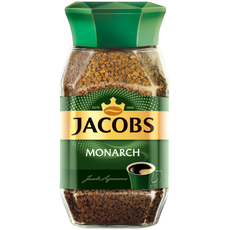 Кофе растворимый Jacobs "Monarch", сублимированный, стеклянная банка, 95г 4251925/8051064/8050199