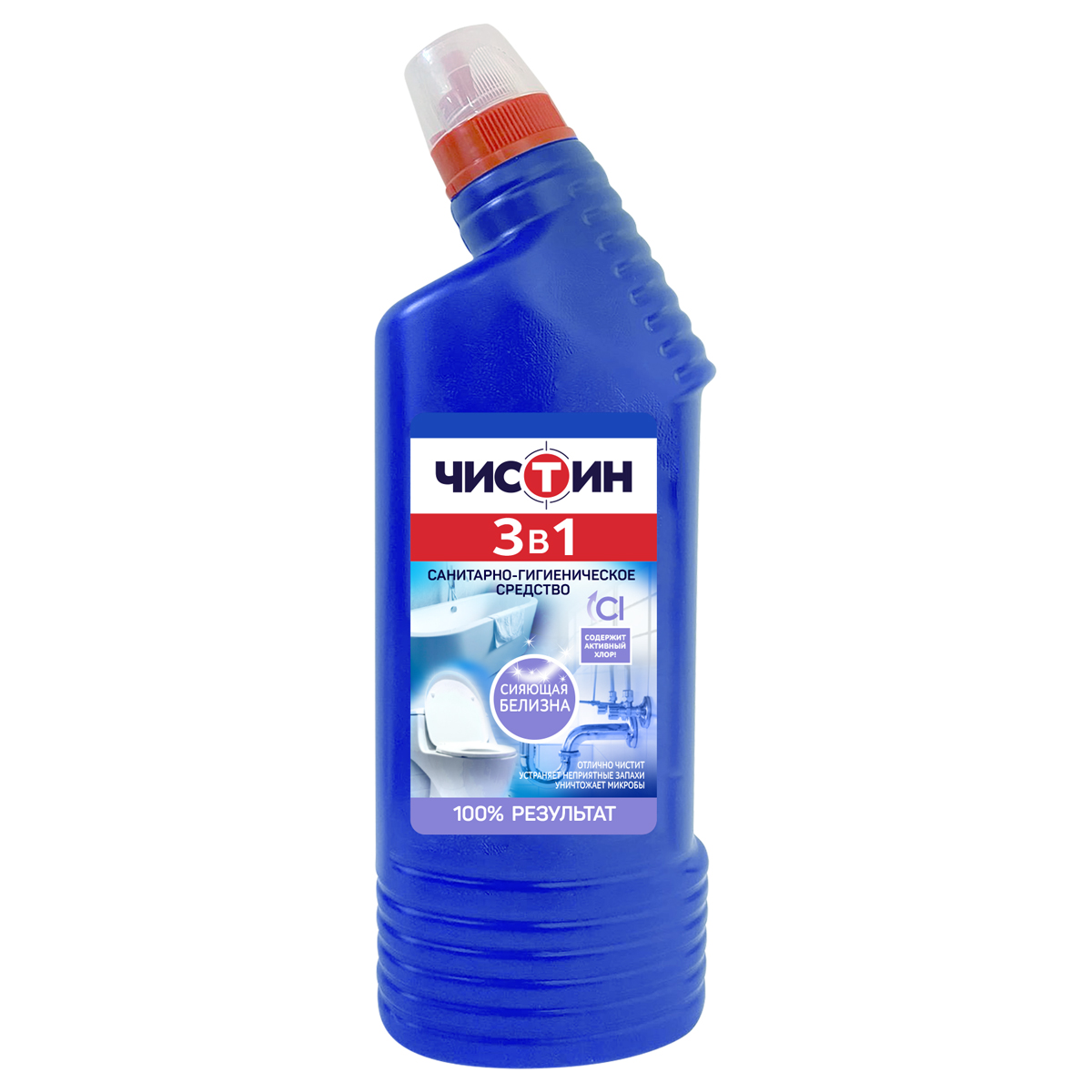Чистящее средство санитарно-гигиеническое Чистин 3 в 1, активный хлор, 750мл 2795