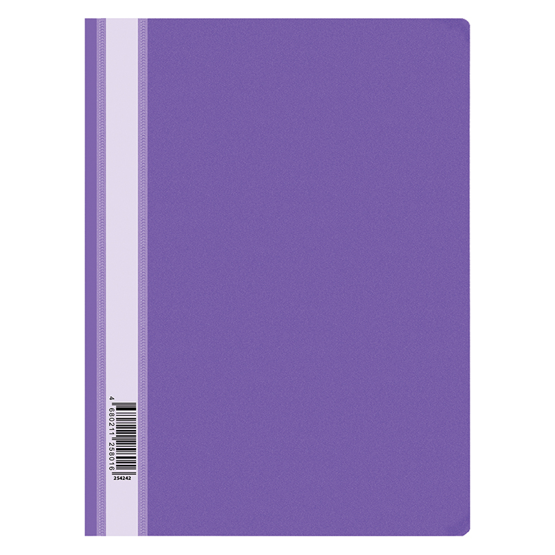 Папка-скоросшиватель пластик. OfficeSpace, А4, 120мкм, фиолетовая с прозр. верхом Fms16-7_11693/ 254