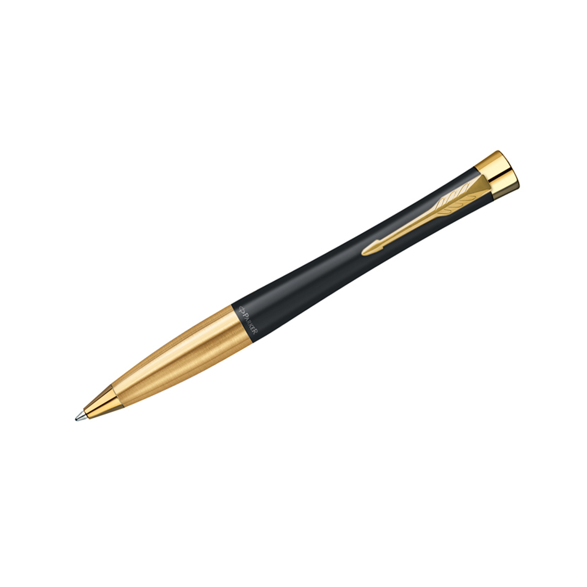 Ручка шариковая Parker "Urban Twist Black GT" синяя, 1,0мм, поворот., подарочная упаковка 2143640