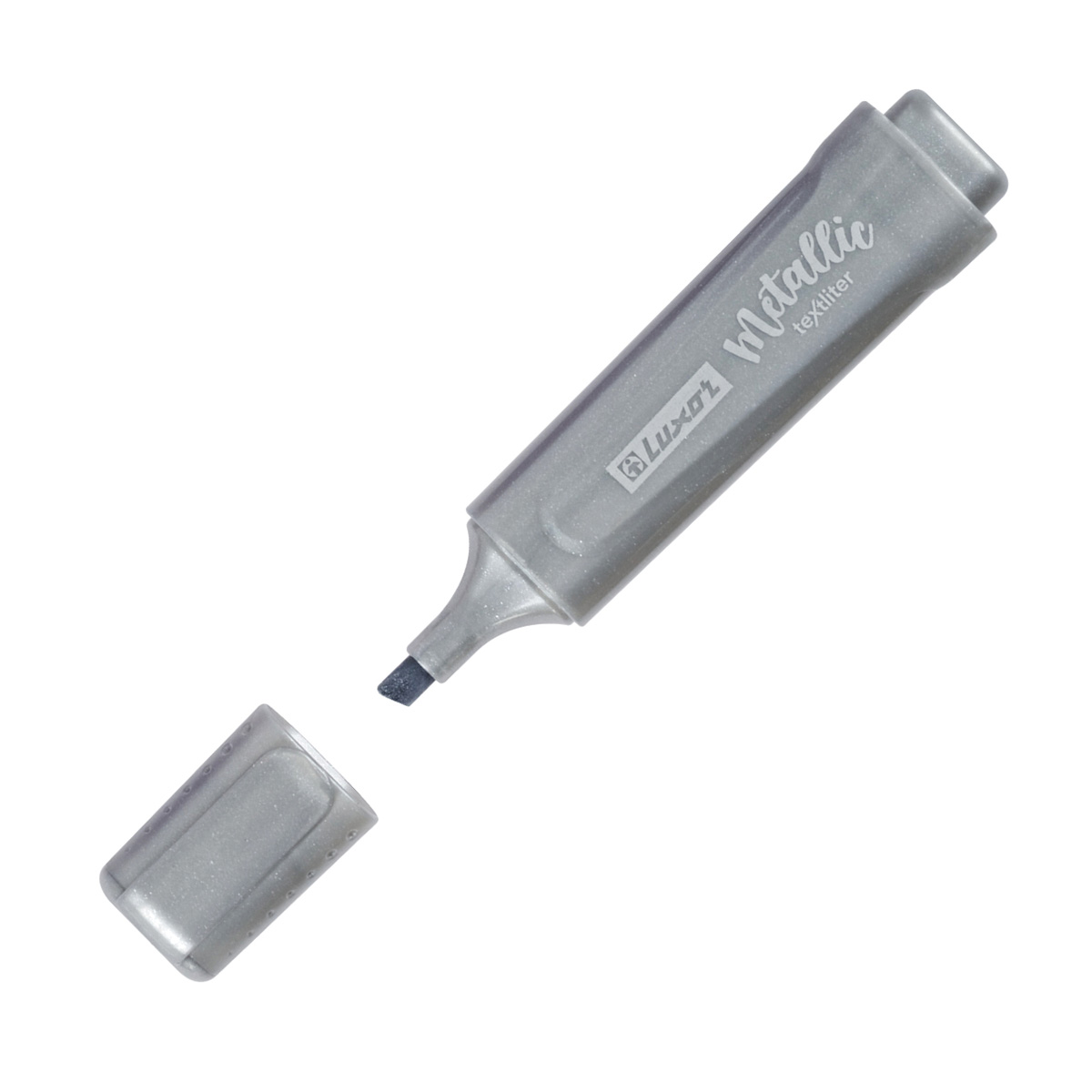 Текстовыделитель Luxor "Textliter Metallic" серебро, 1-5мм 4016M
