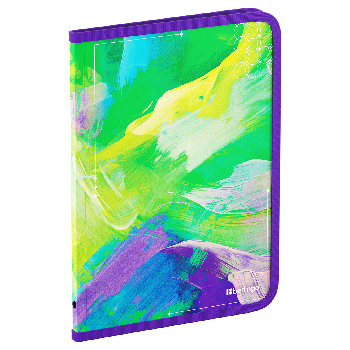 Папка на молнии Berlingo "Collision XS" А4, 600мкм, с рисунком ZF4_A4S19