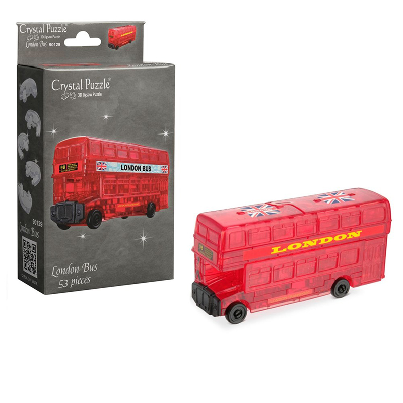 Пазл 3D Crystal puzzle "Лондонский автобус", картонная коробка 90129