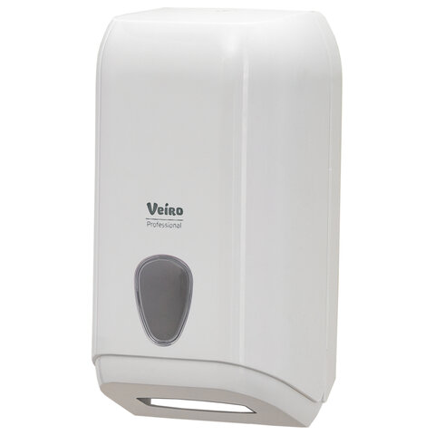 Диспенсер для туалетной бумаги листовой VEIRO Professional (T3) "L-one", белый, ш/к 31213 A620KK1NS