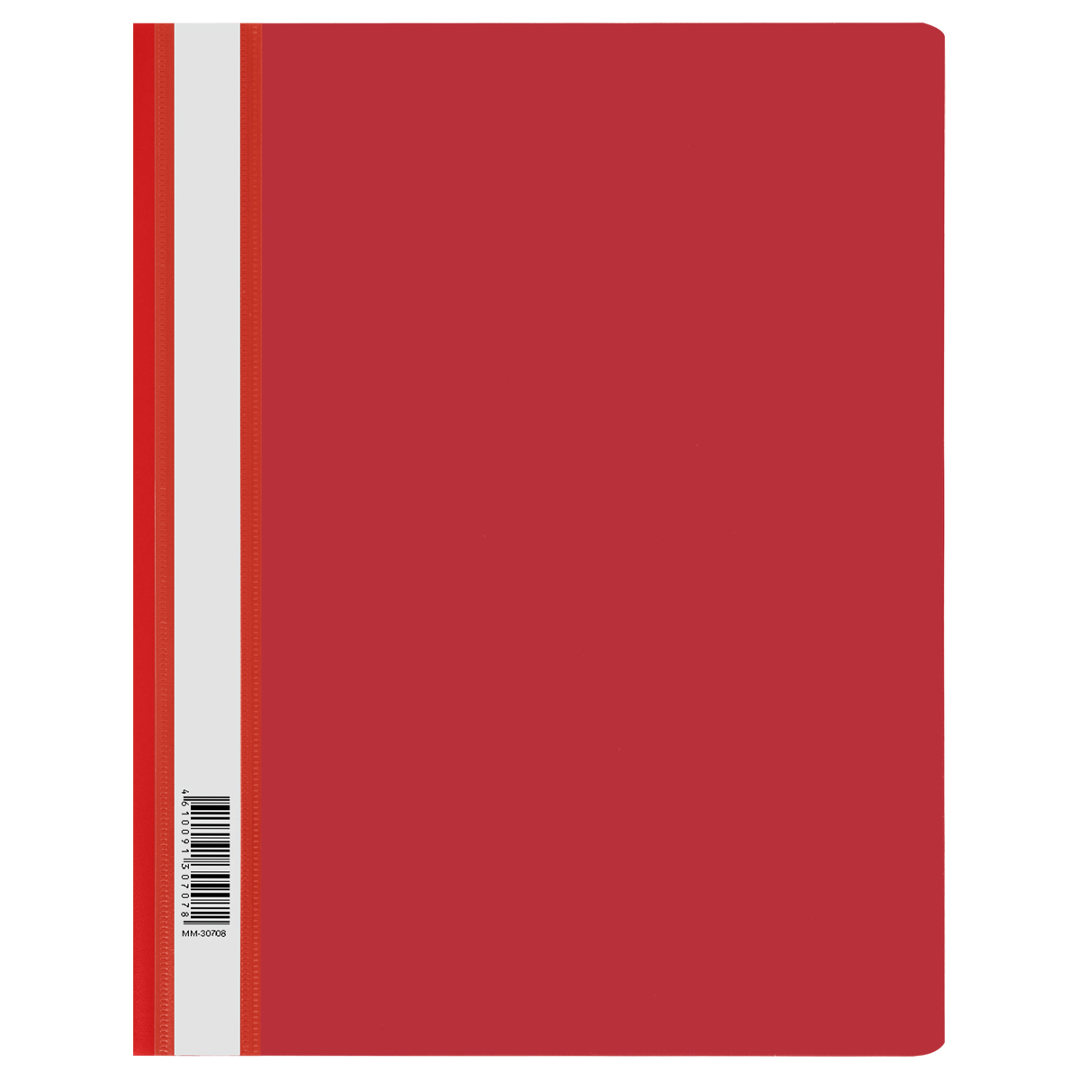 Папка-скоросшиватель пластик. СТАММ А4, 120мкм, красная с прозр. верхом ММ-30707