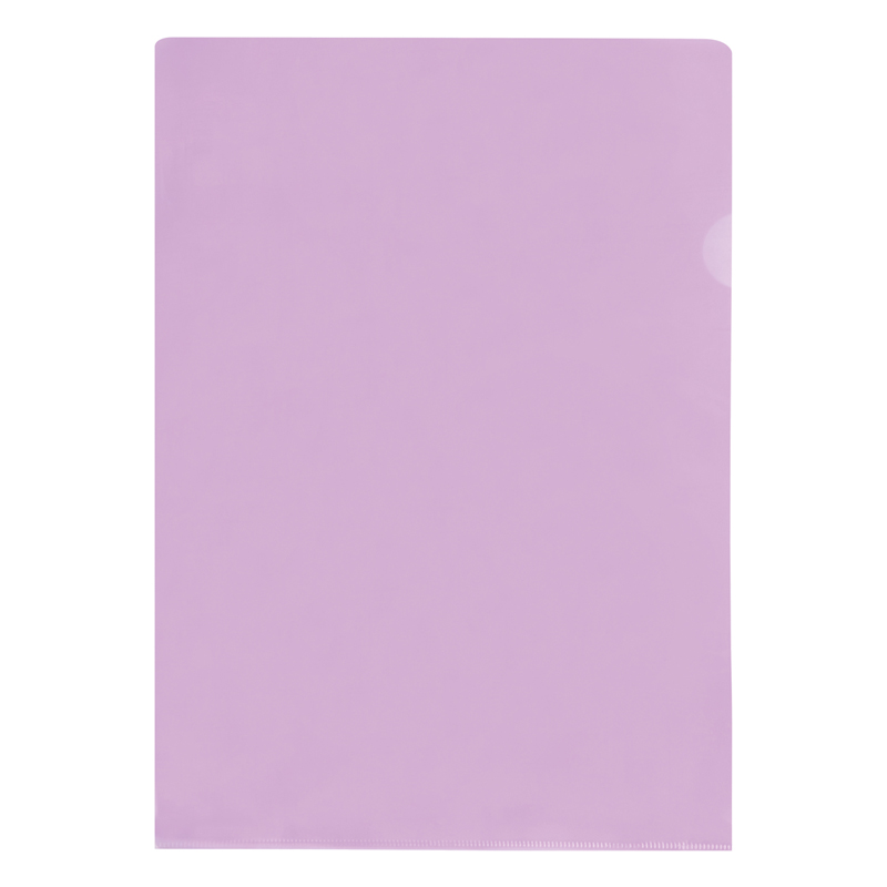 Папка-уголок OfficeSpace, А4, 100мкм, прозрачная фиолетовая Fmu15-12_884