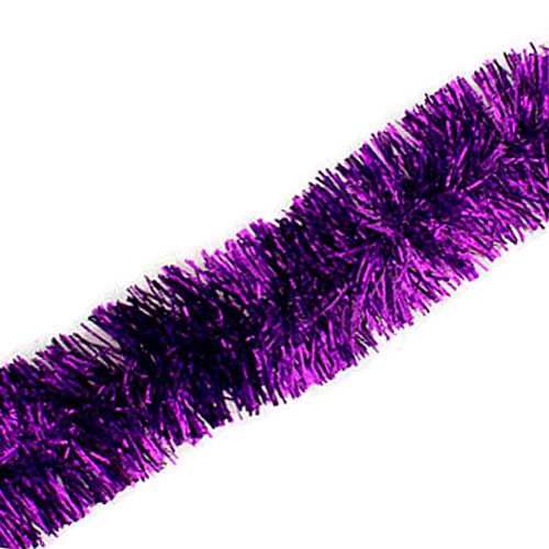 Мишура 2.5м d-8см фиолетовая