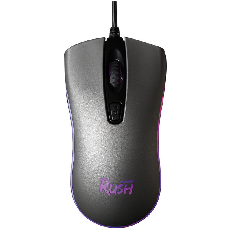 Мышь Smartbuy Rush Phantom, с подсветкой, черный, 4btn+Roll SBM-713G-G