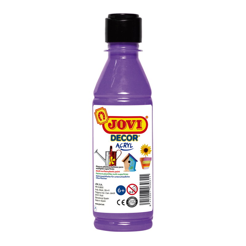 Краска акриловая JOVI, 250мл, пластиковая бутылка, фиолетовый 68023