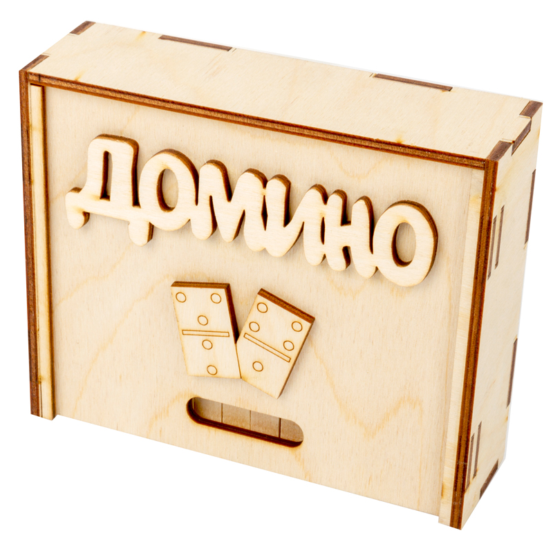 Игра настольная Домино, Десятое королевство, дерево, деревянная коробка 02641